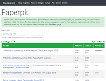 Tablet Screenshot of paperpk.org